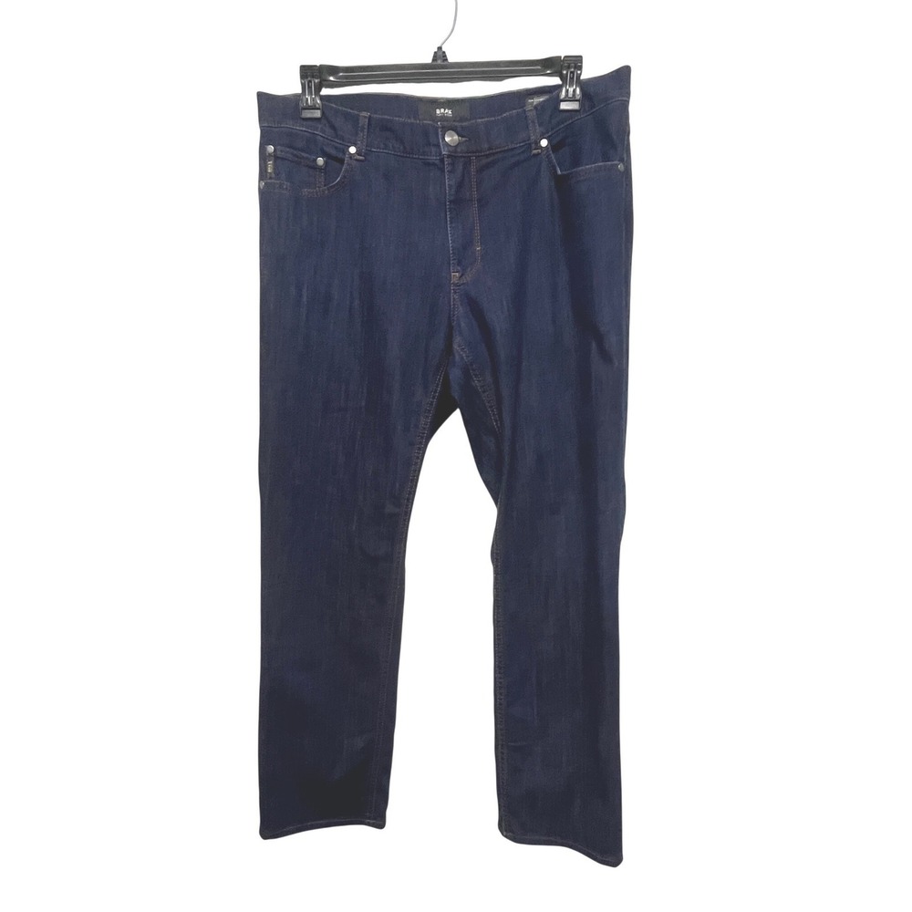 Brax Cooper Mens Jeans Denim Masterpiece Straight Stretch Size 38x30 HEMMED